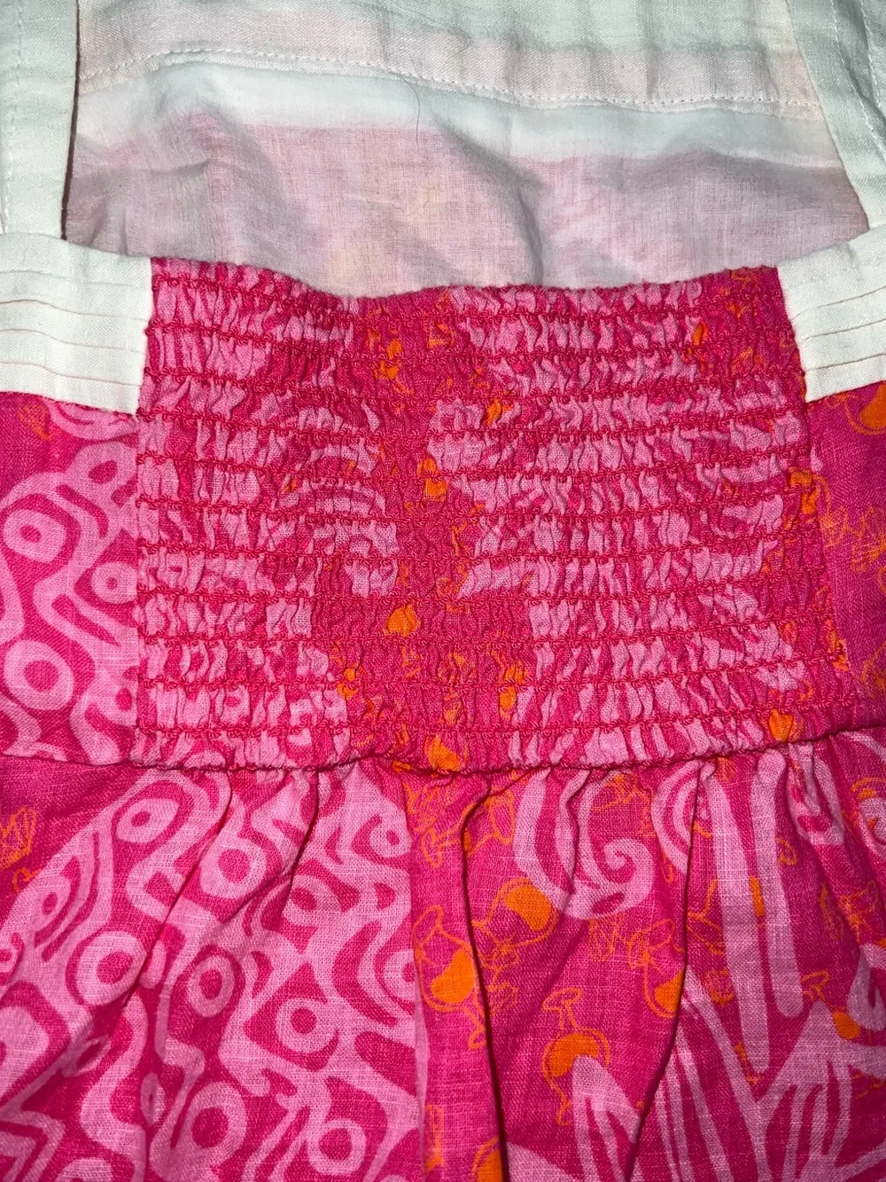 Lilly Pulitzer Pink Pineapple Print Tank with White Straps - Picture 5 of 5